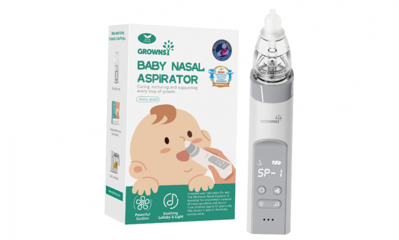 grownsy’s-electric-nasal-aspirator-helps-you-safely-extracting-mucus-from-your-baby’s-nose